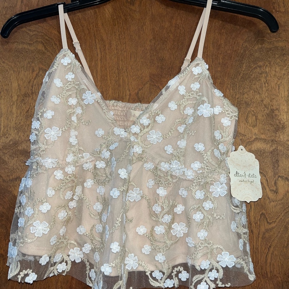Altar'd State Caledonia Tank Top Natural